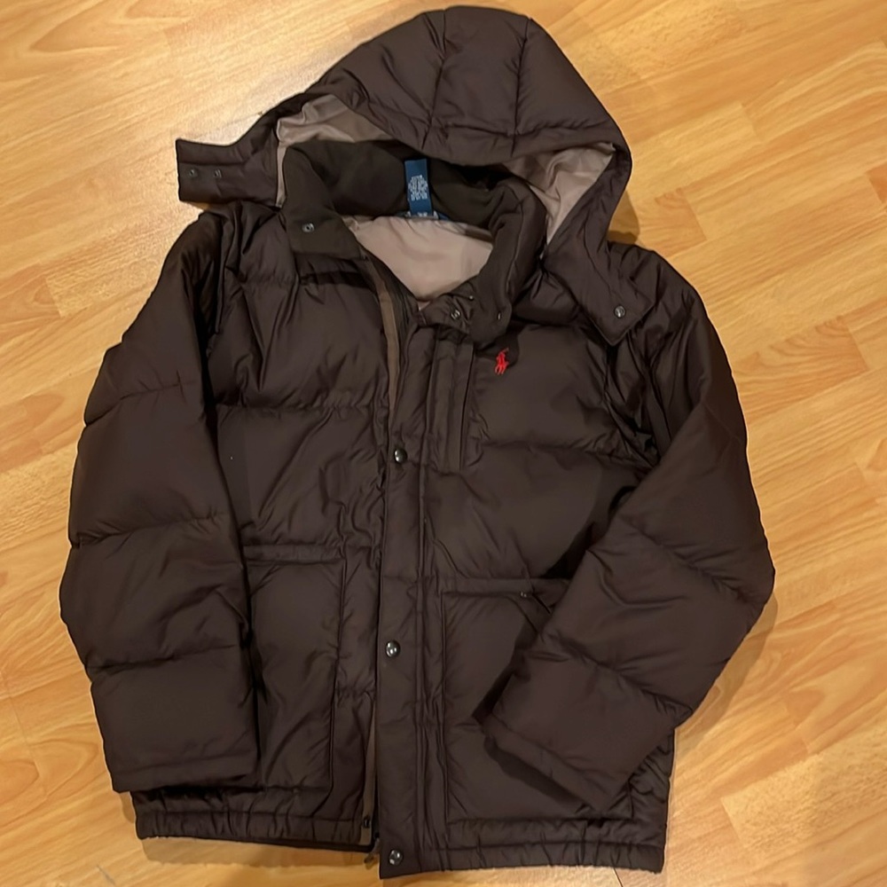 Polo by Ralph Lauren medium 12/14 brown puffer